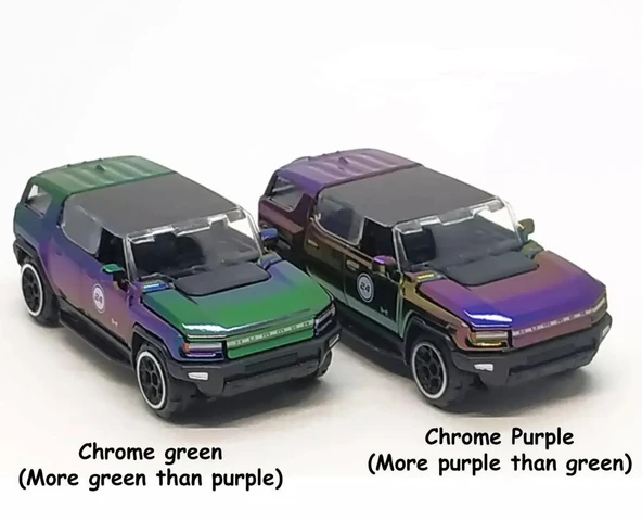 Majorette Premium Cars Metal Rainbow Serisi 2024 (Özel Renkli) GMC HUMMER EV - 4