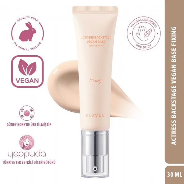 Klavuu Actress Backstage Vegan Base Fixing - Vegan Tone-Up Makyaj Bazı