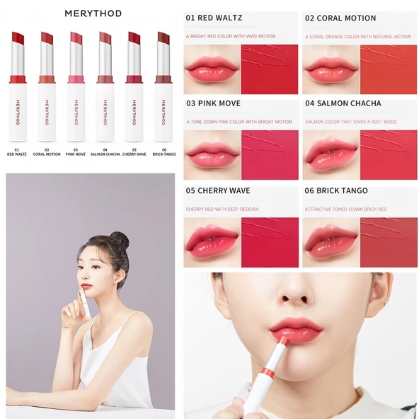 Merythod Bling Chu Balm 01 Redwaltz - Renkli Dudak Balmı - 2