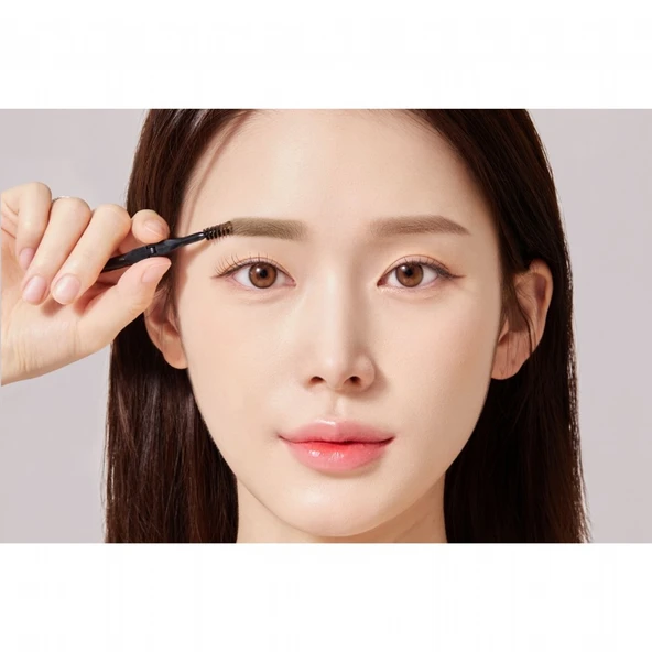 Merythod Reeltattoo Brow Cushion Two Tone Brown - Çift Tonlu, Çift Fırçalı Kaş Farı & Kaş Şekillendirme Kiti - 9