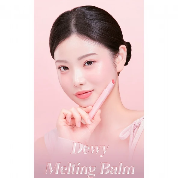 Merythod Dewy Melting Balm 01 Pink Sunset - Yoğun Nemlendirici ve Parlak Bitişli Dudak Balmı - 7