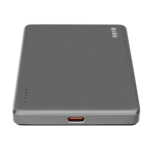 S-LINK MG105, Magsafe, Gri, 5.000mAh, 2xType-C, 4 LED Göstergeli, PowerBank - 2