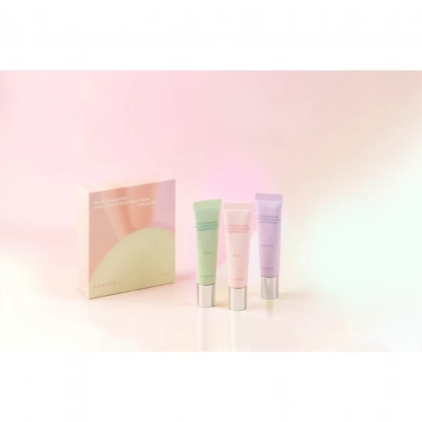 Klavuu White Pearlsation ideal Actress Backstage Cream Special Set - Kore İncisi İçeren Tone-Up Krem Mini Set - 2