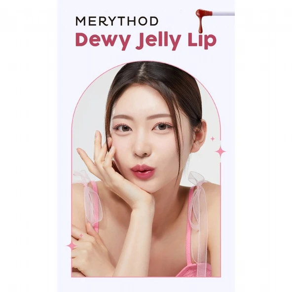 Merythod Dewy Jelly Lip 01 Flamingo - Parlak ve Nemli Görünüm Sağlayan Tint - 4
