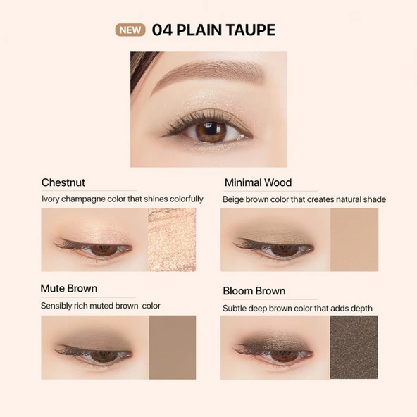 Merythod Reeledge Eye Crayon 04 Plain Taupe - 4 Renkli Eye Crayon - 7