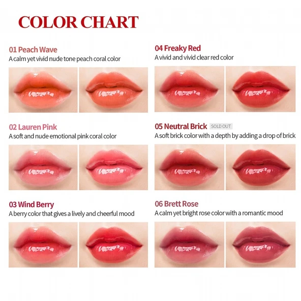 Merythod Reeltattoo Glass Tint 04 Priky Red - Parlak Bitişli Tint - 3