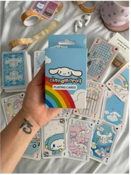 Cinnamoroll İskambil Kağıdı Oyun Poker Kartı 54 Adet Sanrio - 2