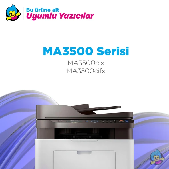 Kyocera TK-5370 Muadil Toner Takım – ECOSYS MA3500cix, MA3500cifx, PA3500cx Yazıcılarla Uyumlu, Çipli - 2