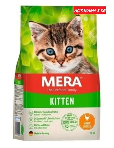 Mera Kitten Tahılsız Tavuklu Yavru Kedi Maması 3 KG