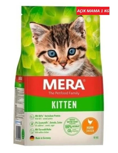 Mera Kitten Tahılsız Tavuklu Yavru Kedi Maması 1 KG