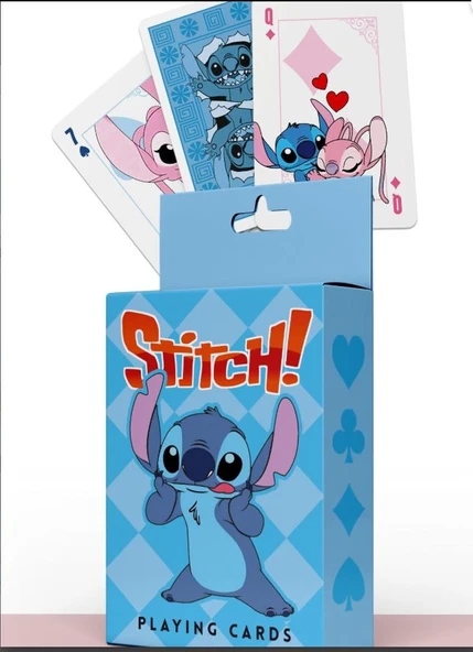Stitch İskambil Kağıdı Poker Oyun Kartı 54 Adet
