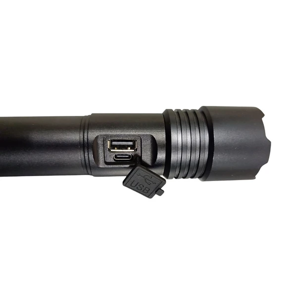 1300 Lümen Tg Led 2800 Mah Zoom Özellikli Şarj Edilebilir El Feneri Sk3600 - 2