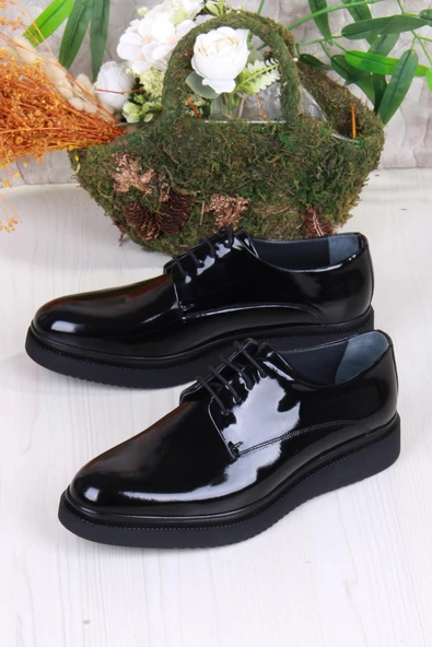 Mehmet Mete 42247 Rugan Hafif Rahat İç Ve Dış Hakiki Deri Erkek Ayakkabı - Resim 3