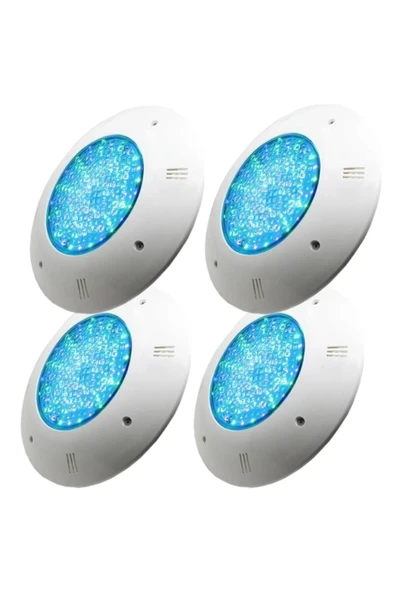 4 Adet 30 Watt Led Turkuaz Sıva Üstü Havuz Lambası Tenda 12 Volt
