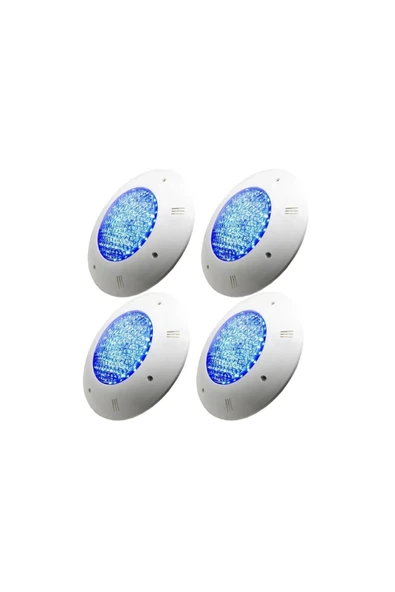 4 Adet 30 Watt Led Mavi Sıva Üstü Havuz Lambası Tenda 12 Volt