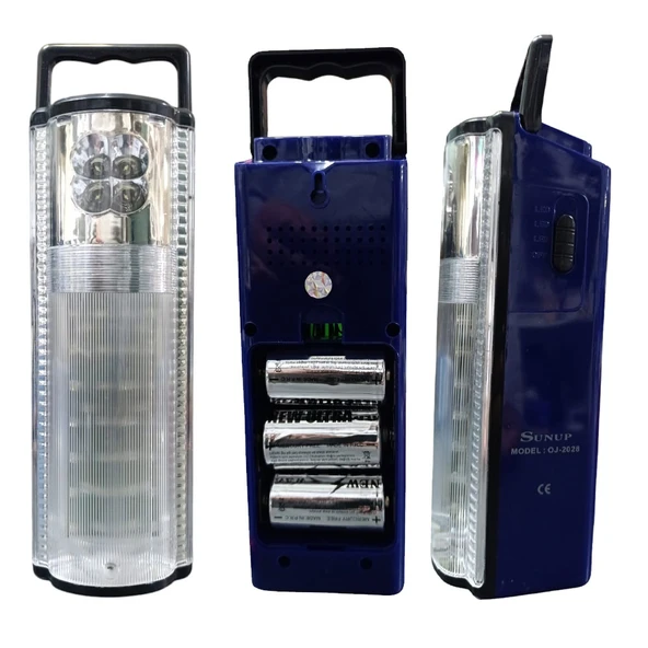 Pilli Büyük Boy Işıldak + 3 Adet Pil