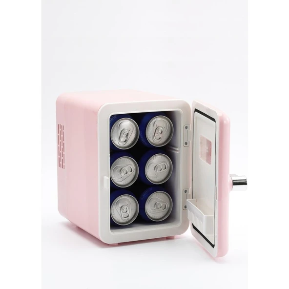 Kumtel Mini İçecek ve Kozmetik Buzdolabı 4L HMFR01 Pembe - 3