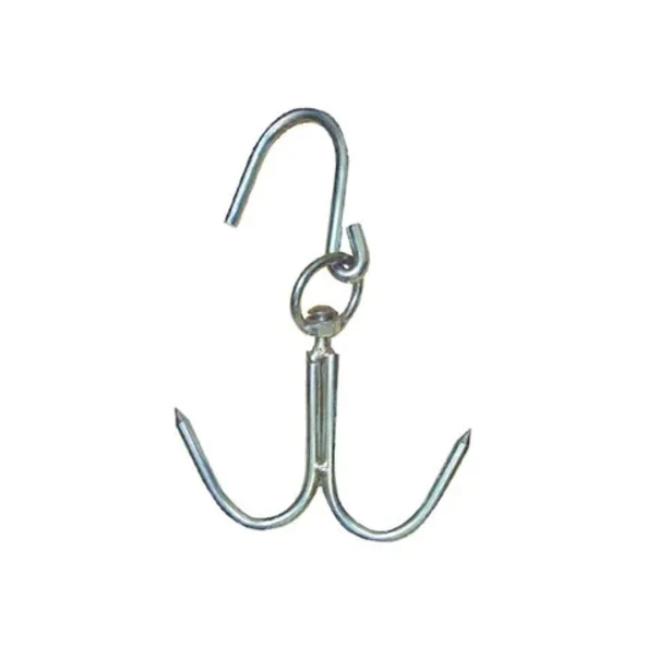 8 Mm Kasap Et Kancası - 2&39li Dönerli Set - Paslanmaz Çelik - Et İşleme - Hijyenik - Düzenli - Dayanıklı - Uzun Ömürlü