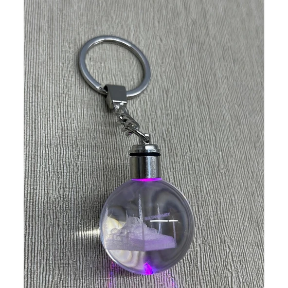 Ledli Sultanahmet Tasarımı Kristal Anahtarlık Alk3804 ürün görseli 1