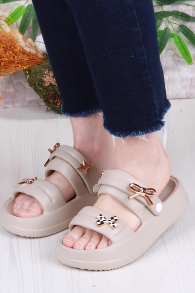 Fort E458 Günlük Plaj Deniz Havuz Terliği Hafif Rahat Esnek Kadın Terlik - Resim 12