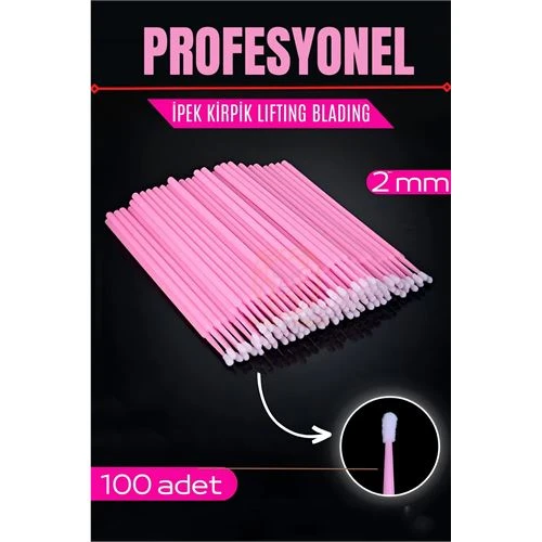 ModaCar İpek Kirpik Fırçası Blading Lifting Fırçası 100 Adet - 2