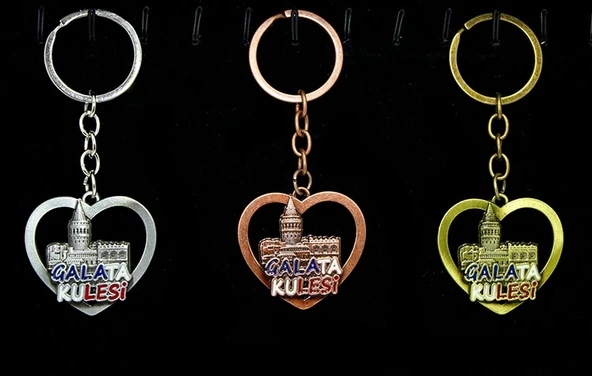Metal Galata Kulesi Anahtarlık Alk2209 - 1