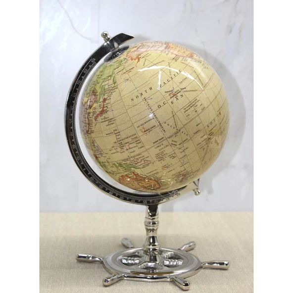 Altı Dümenli Dekoratif Dünya Küre 4160-pw ürün görseli