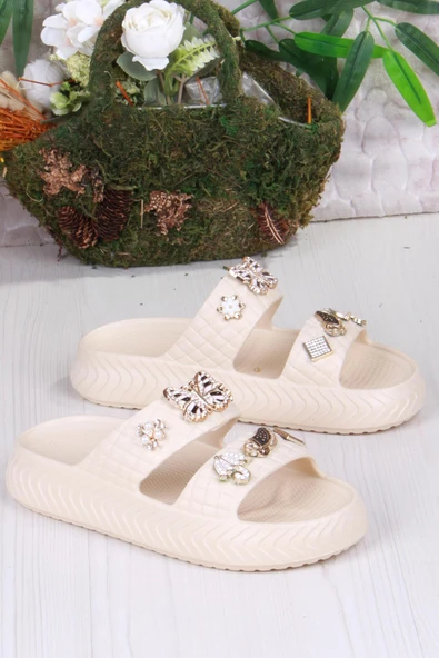 Fort 800-17 Günlük Plaj Deniz Havuz Terliği Hafif Rahat Esnek Kadın Terlik - 8