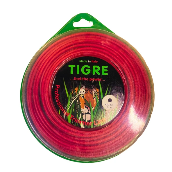 TIGRE MİSİNA 4mm x 31 mt YUVARLAK KIRMIZI
