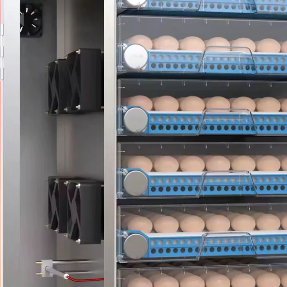 Endüstriyel 256 Yumurtalık Otomatik Kuluçka Makinesi Dijital Panel Isı Nem Ayarlı - Tavuk Ördek Civciv Hindi Yumurta - 3