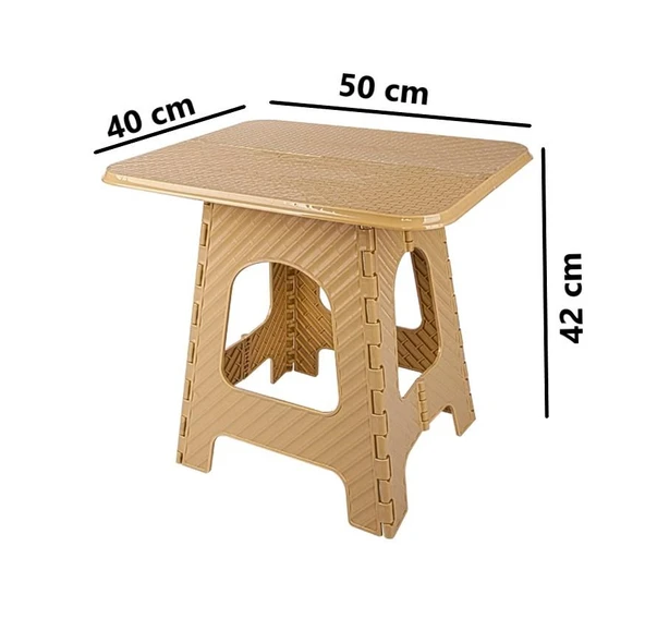 Omnipazar SRL-2007 Plastik Katlanır Sehpa Piknik Oyun Masası No 3 - 6