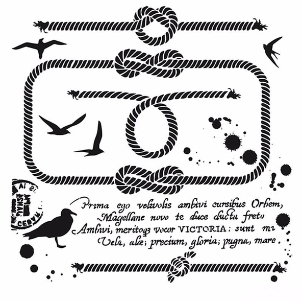 HOME DECOR STENCIL HD-62 45X45