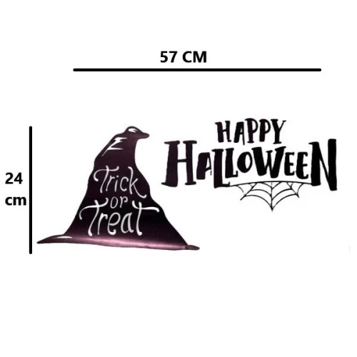 Happy Halloween Temalı Duvar Stickerı - 2