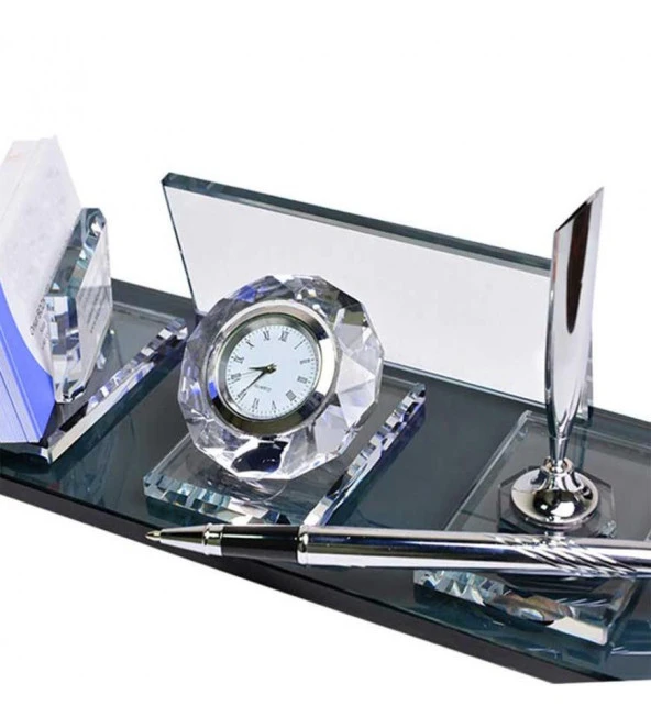 Kristal Masa İsimliği - Gümüş Tek Kalemli - Resim 3