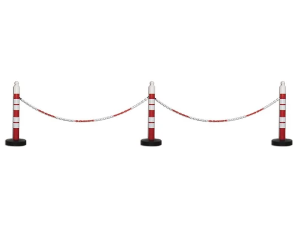 Plastik Zincir Kırmızı Beyaz - Bariyer Zinciri 5 Metre - 3