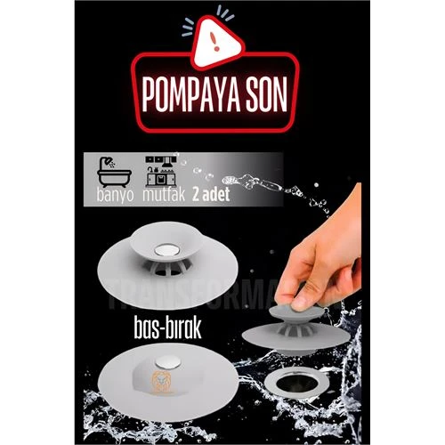 ModaCar Lavabo Süzgeci Bas-Bırak 2 ADET