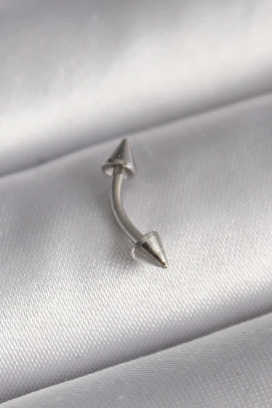 316L Çelik Gümüş Renk Çivi Model Piercing - TJ-PR1362 ürün görseli 1