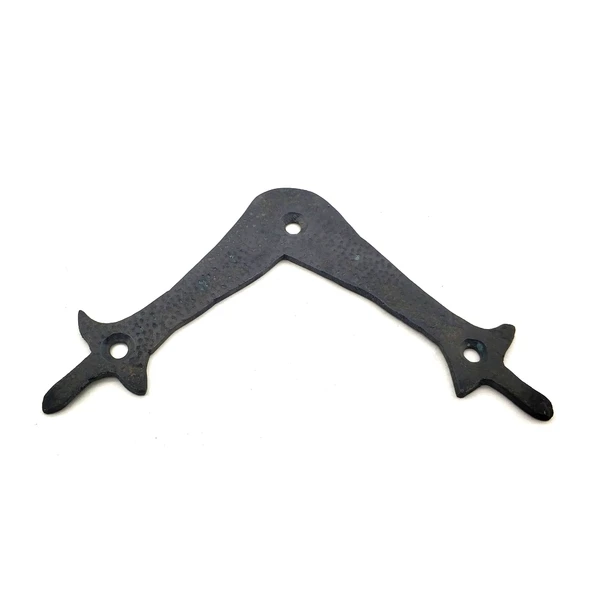 Antika Tarz Dekoratif Pirinç Zambak Gönye - Üst, 107x107 mm, Oksit ürün görseli