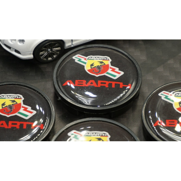 Fiat Abarth Akrep Logo Jant Göbeği Kapak Seti 54mm - 4