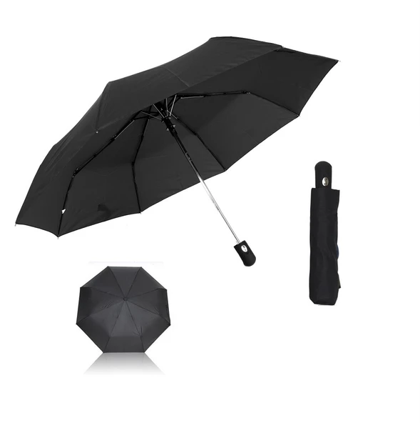 Tam Otomatik 8 Telli Siyah Şemsiye ürün görseli 1