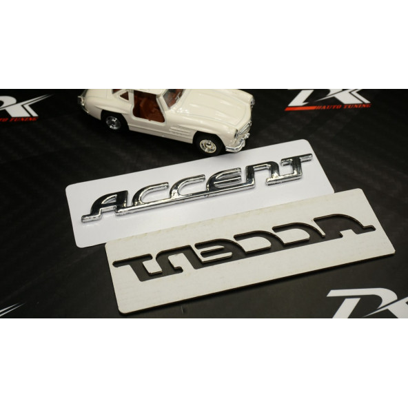 Hyundai Accent Bagaj ABS 3M 3D Yazı Logo Amblem - 7