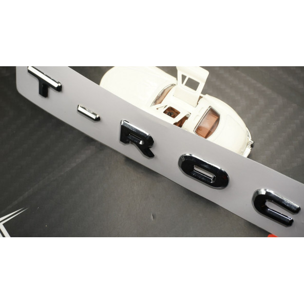 VW Volkswagen T-Roc Bagaj Krom ABS 3M 3D Yazı Logo Amblem - 5