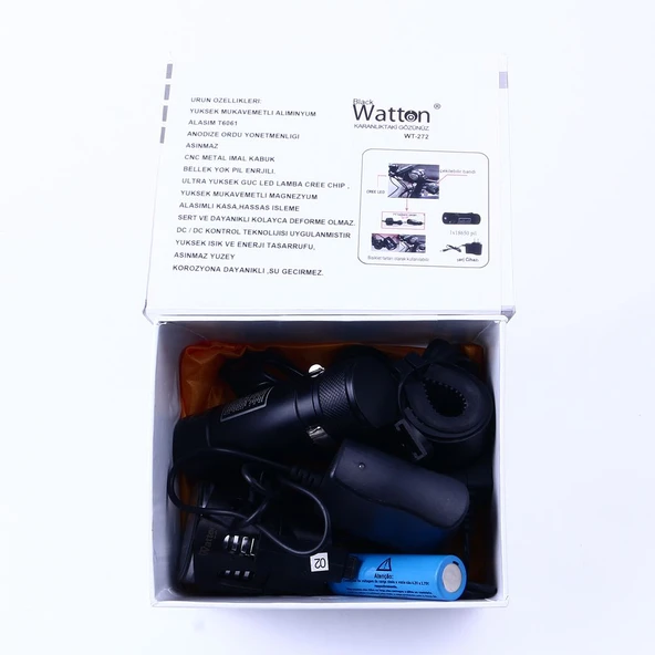 Profesyonel Bisiklet Lambası Wt-272 - Resim 4