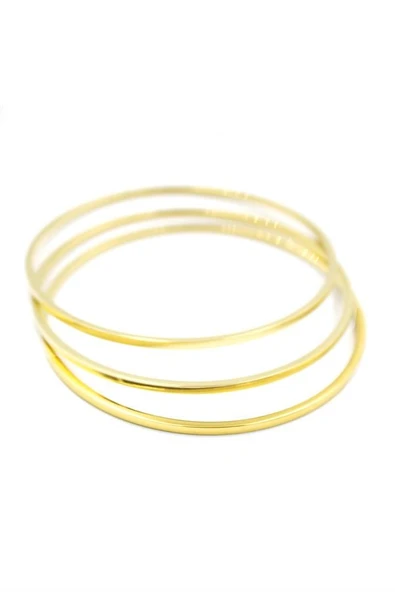 3'lü Ajda Bilezik - 60mm - Altın ürün görseli