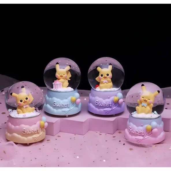 Pokemon Işıklı Kar Küresi 9 Cm Alk3399 - 1
