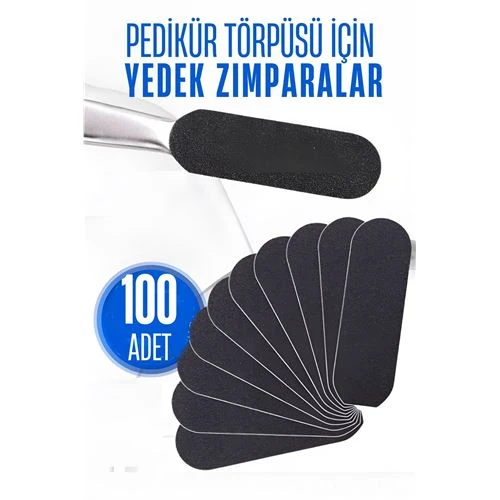 Modacar Ayak Törpü Yedeği Yapışkanlı Törpü Zımparası Pedikür Törpü Yedeği 100 ADET