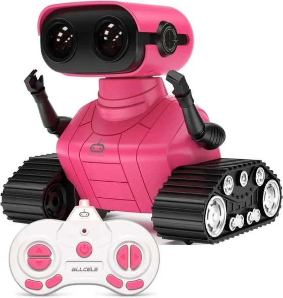 ALLCELE Uzaktan Kumandalı RC Robot Pembe Standard