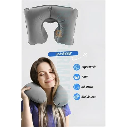 ModaCar Seyahat Boyun Yastığı Taşınabilir Seyahat Uyku Yastığı