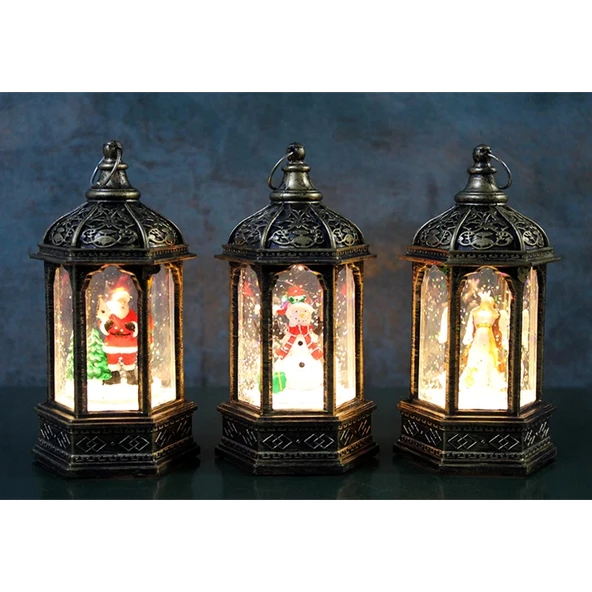 Yılbaşı Temalı Işıklı Kar Küresi Alk3219 ürün görseli