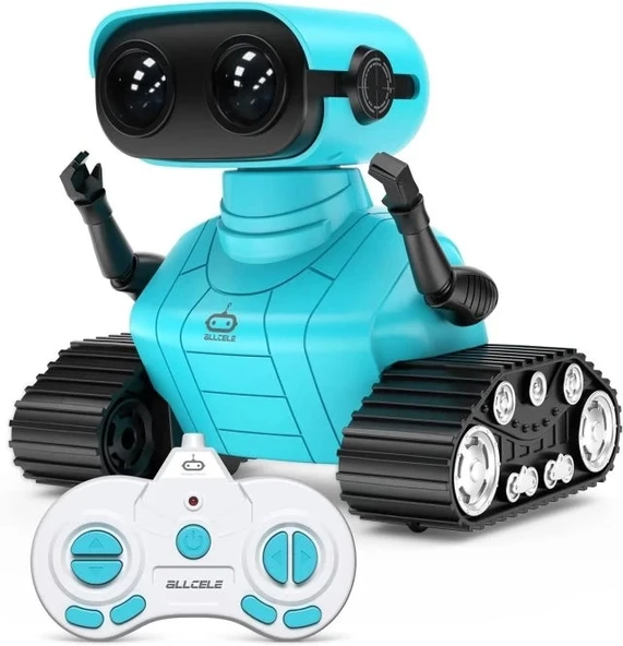 ALLCELE Uzaktan Kumandalı RC Robot Açık Mavi Standard